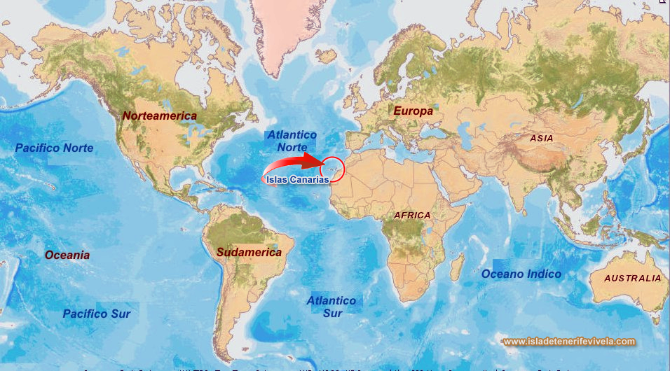 gran canaria mapa mundi mapa região