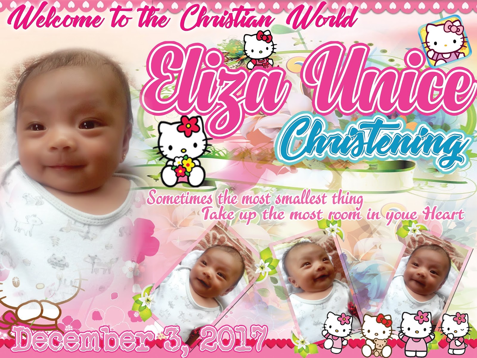 hello kitty invitation sample