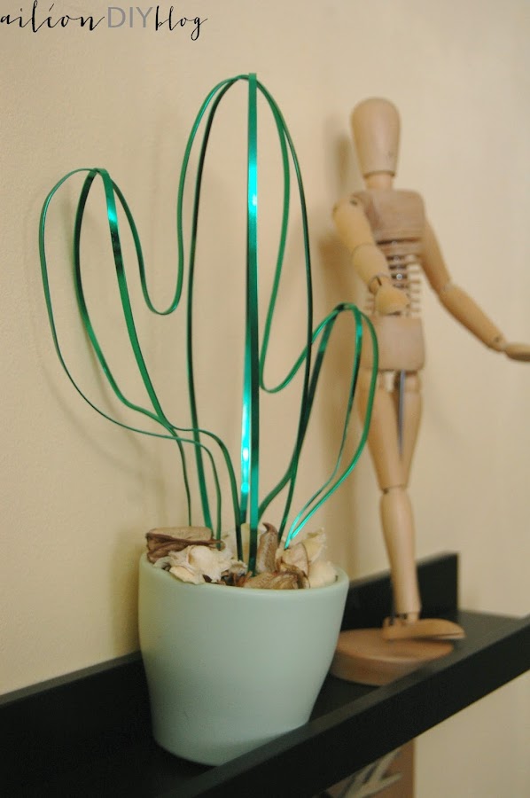 cactus diy casero aluminio