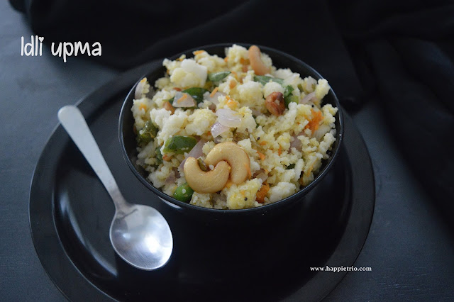 Idli Upma Recipe | Leftover Idli Upma