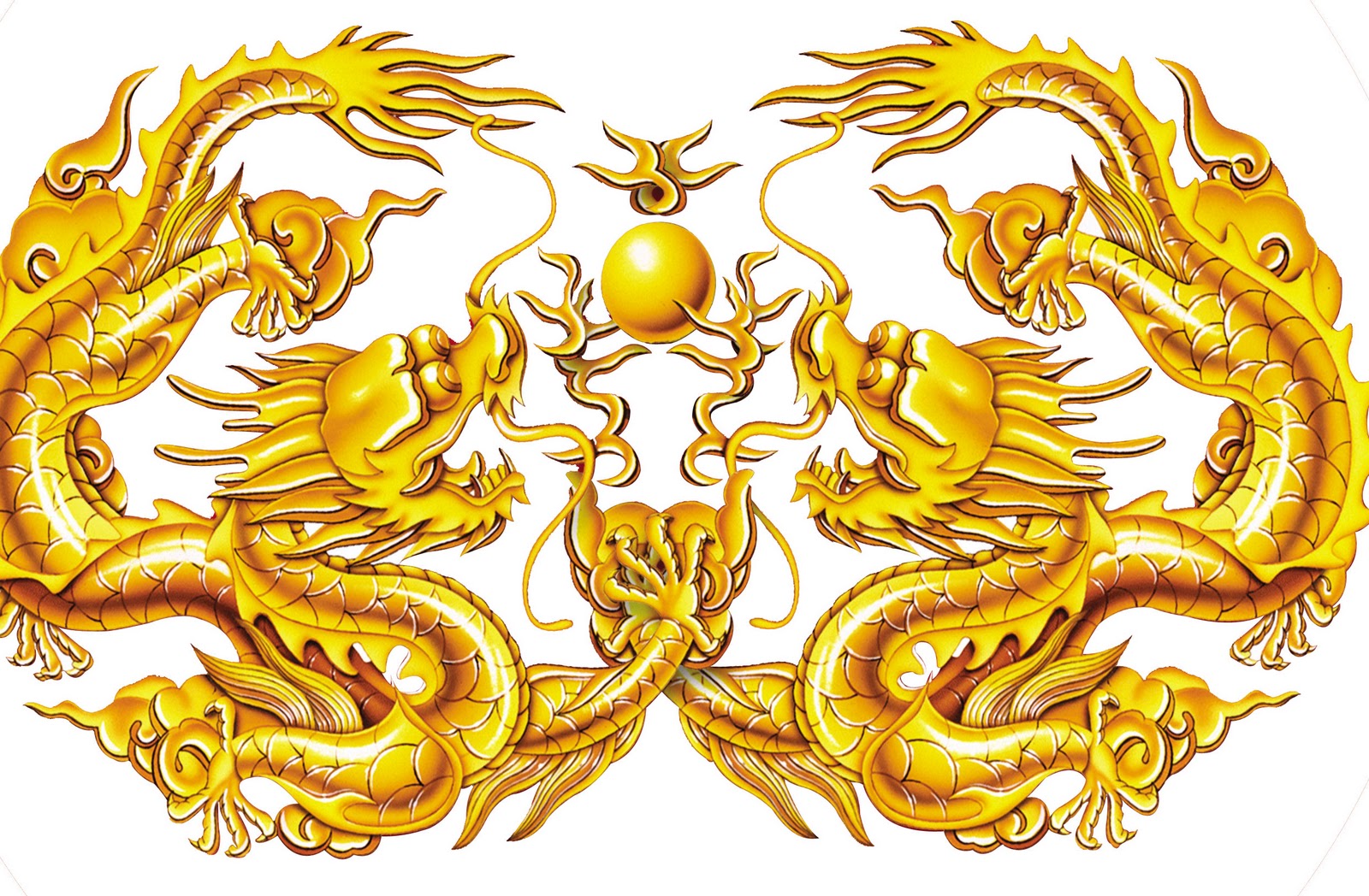 Золотой дракон Китай символ