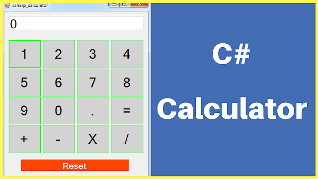 C# Calculator Source Code