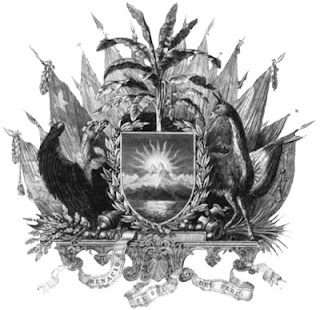 Primer Escudo Nacional del Perú Dibujo del Primer Escudo Nacional del Perú a colores