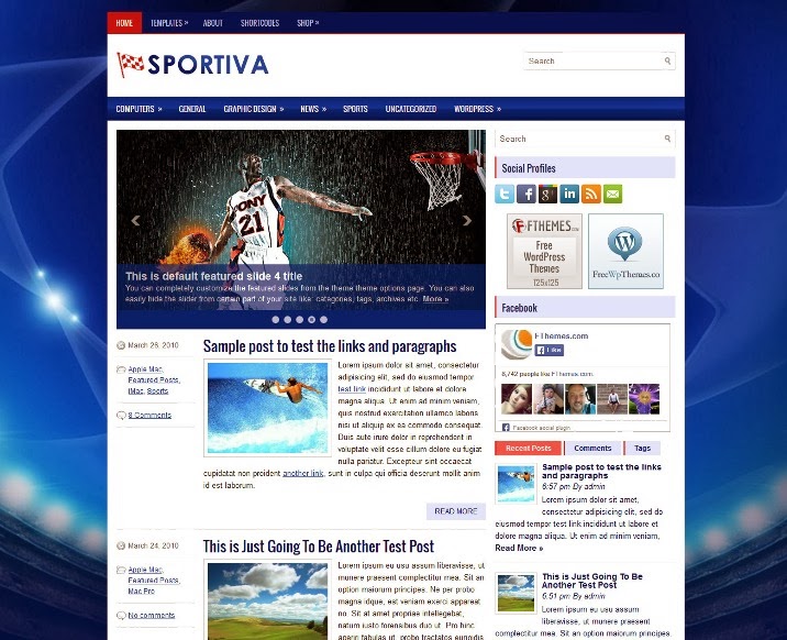 Sportiva Free WordPress Theme