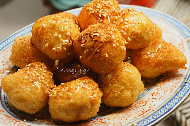 Loukoumades:Fried Greek Honey Puffs
