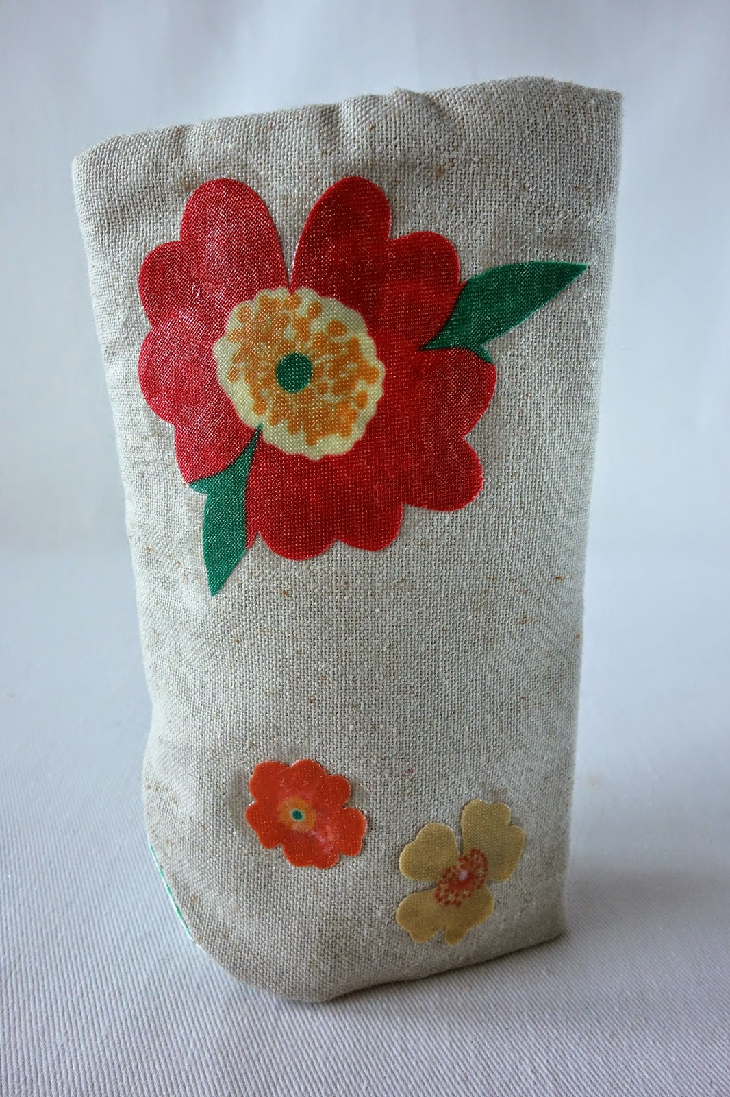 blah to TADA! Fun Fabric Decoupage