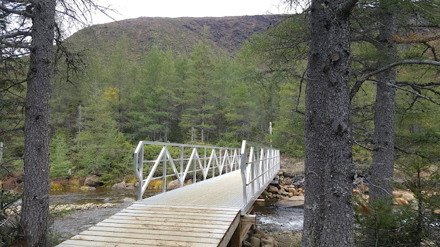 L'un des ponts sur le sentier en direction du mont Albert