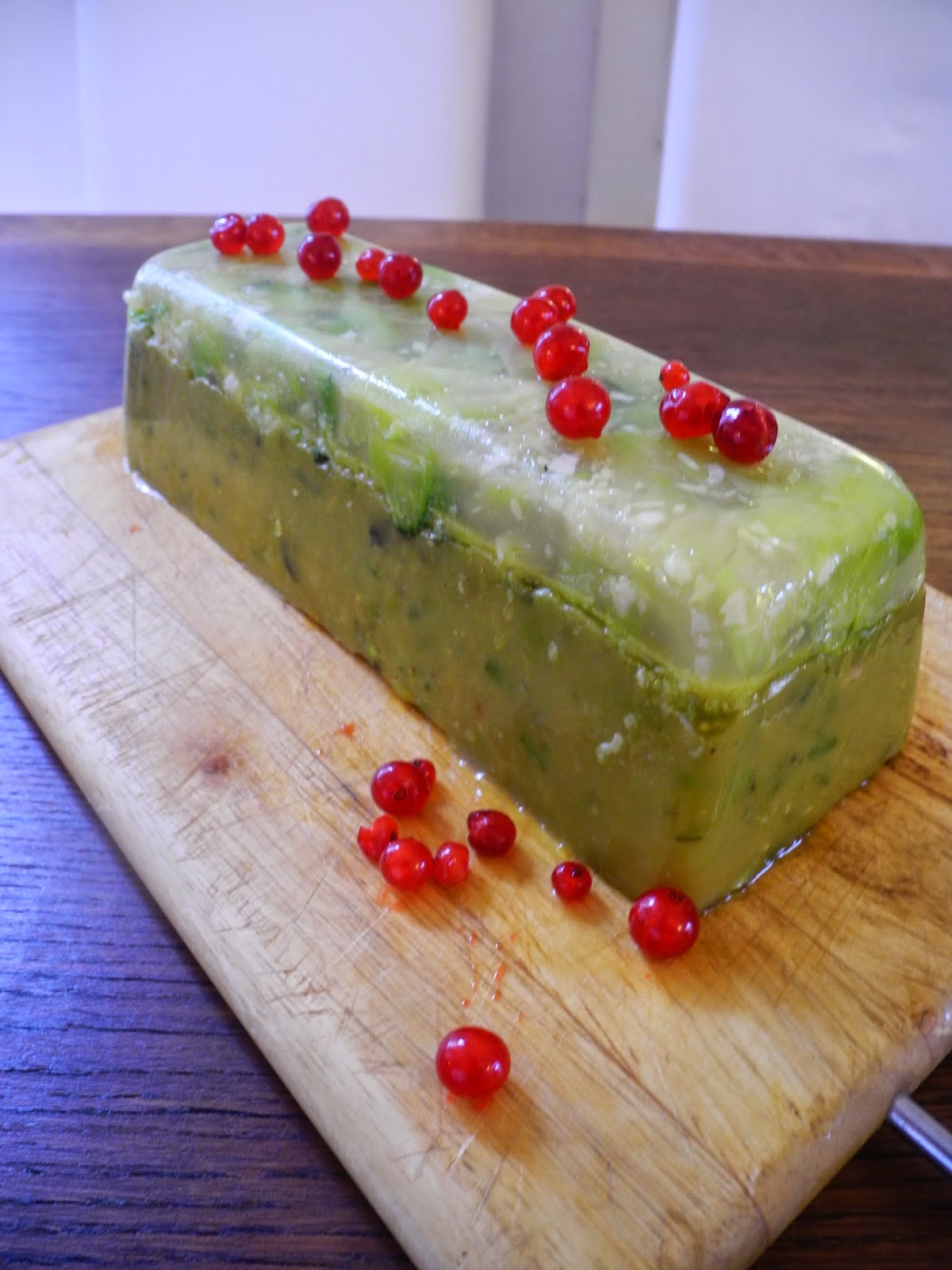 Terrine de pois cassés courgette menthe