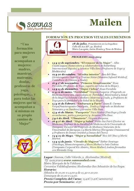 FORMACIÓN EN PROCESOS VITALES FEMENINOS