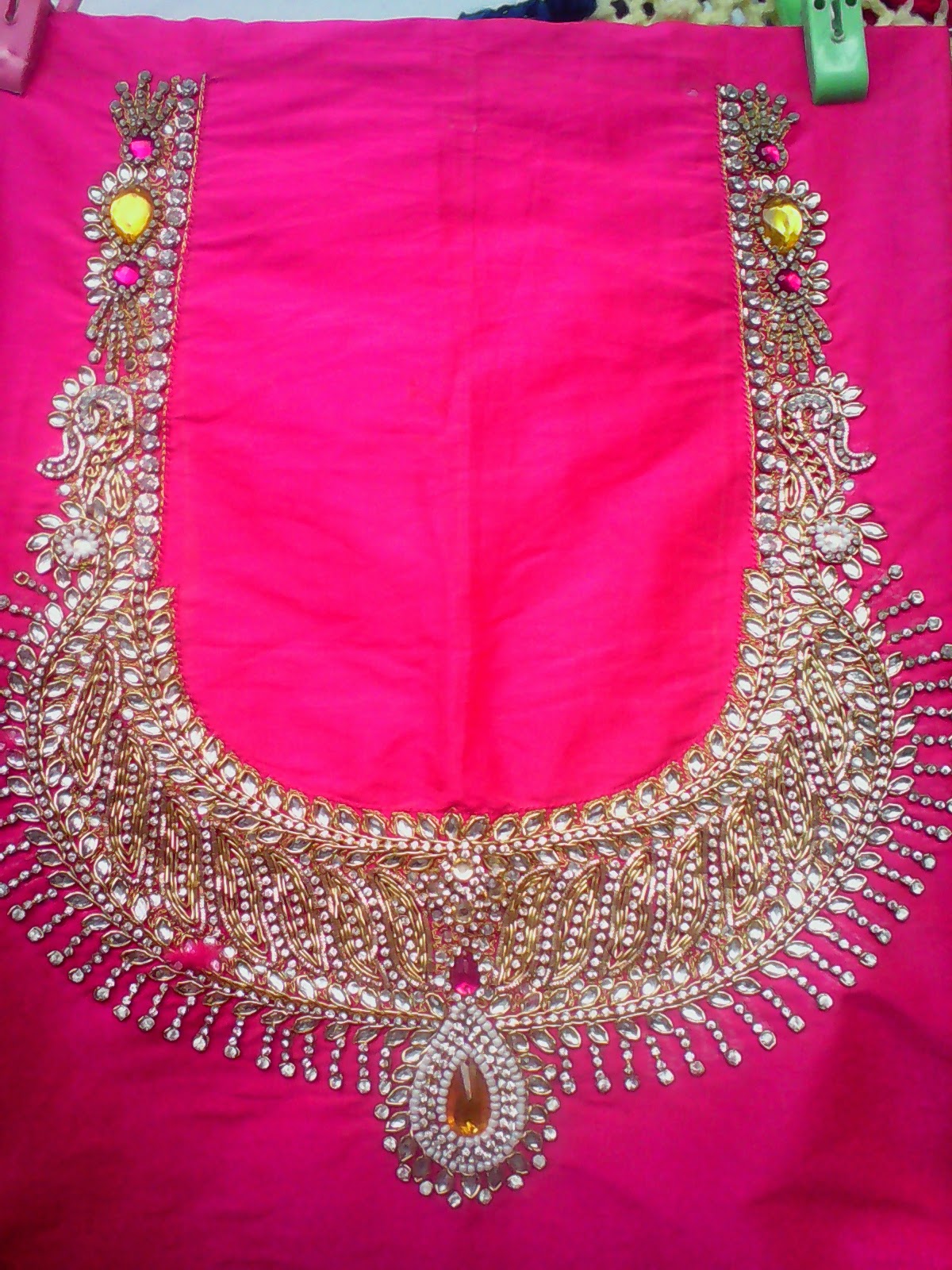 South Indian Bridal Blouse Designs: Maggam work blouse designs