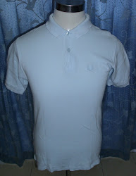 Fred Perry collar T-shirt (lite blue)