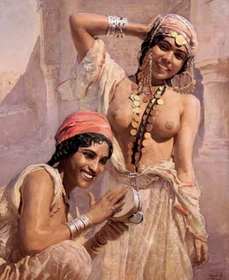 mujeres-del-sahara-pintadas-al-oleo