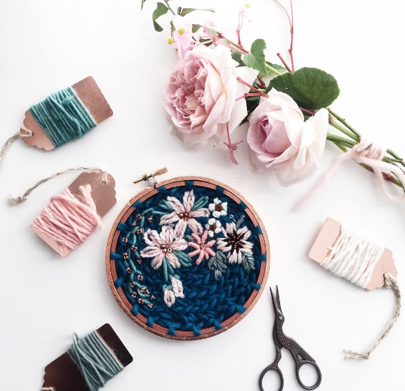 Insta Love - Flower Embroidery