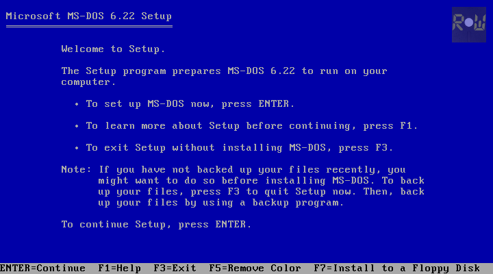 Como instalar o MS-DOS 6.22 Como instalar o MS-DOS 6.22