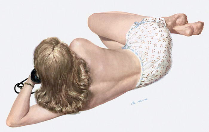 Doctor Ojiplático. Al Moore. Pin-Up Girls. illustration