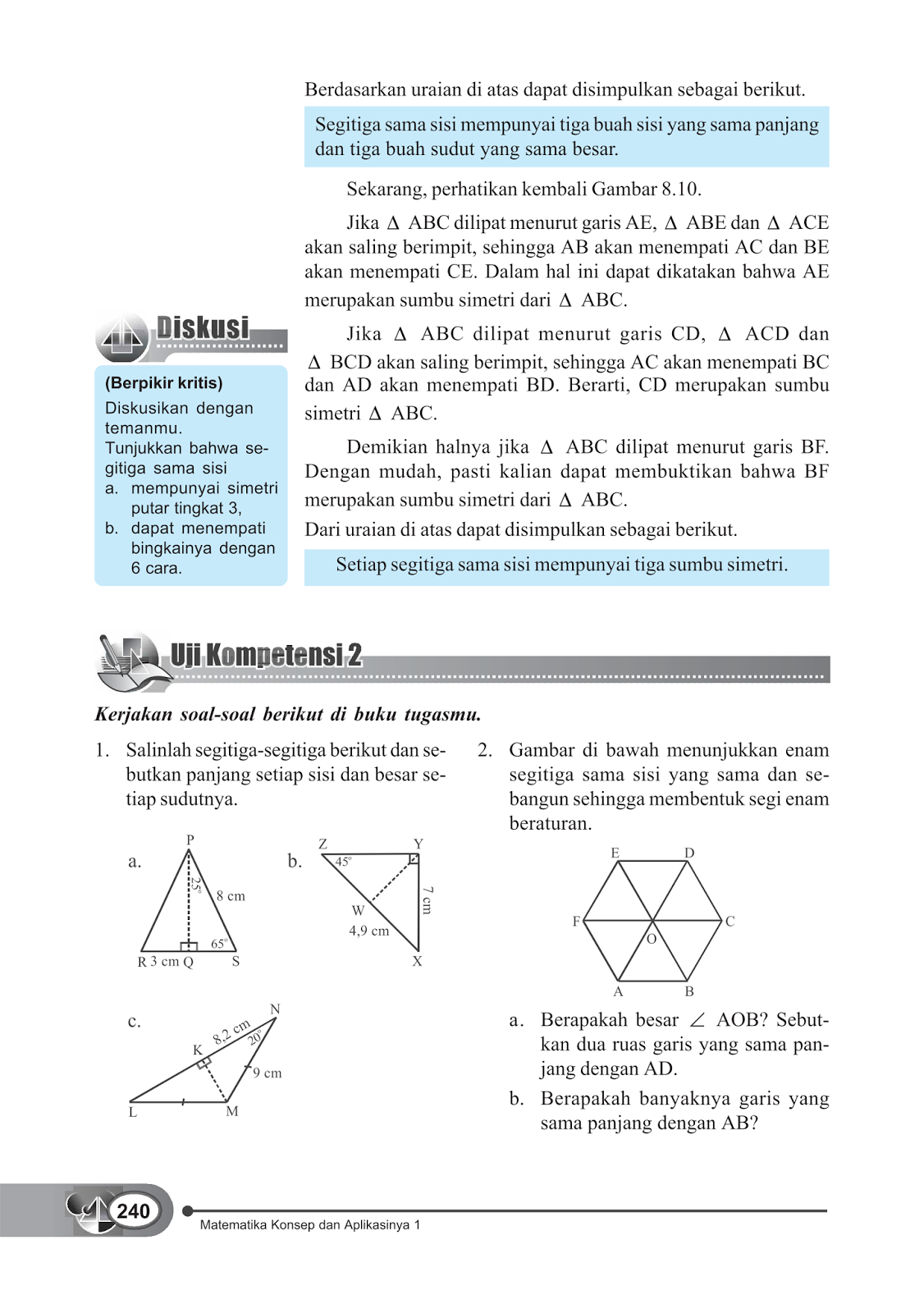 Materi Segitiga dan Segiempat SMP Kelas 7 | Artikel Matematika