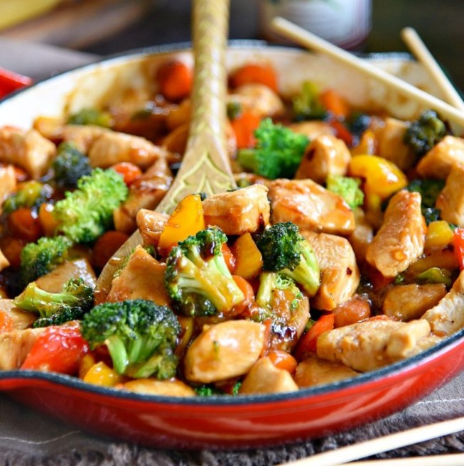 Easy Chicken Stir Fry #healthydinner #keto