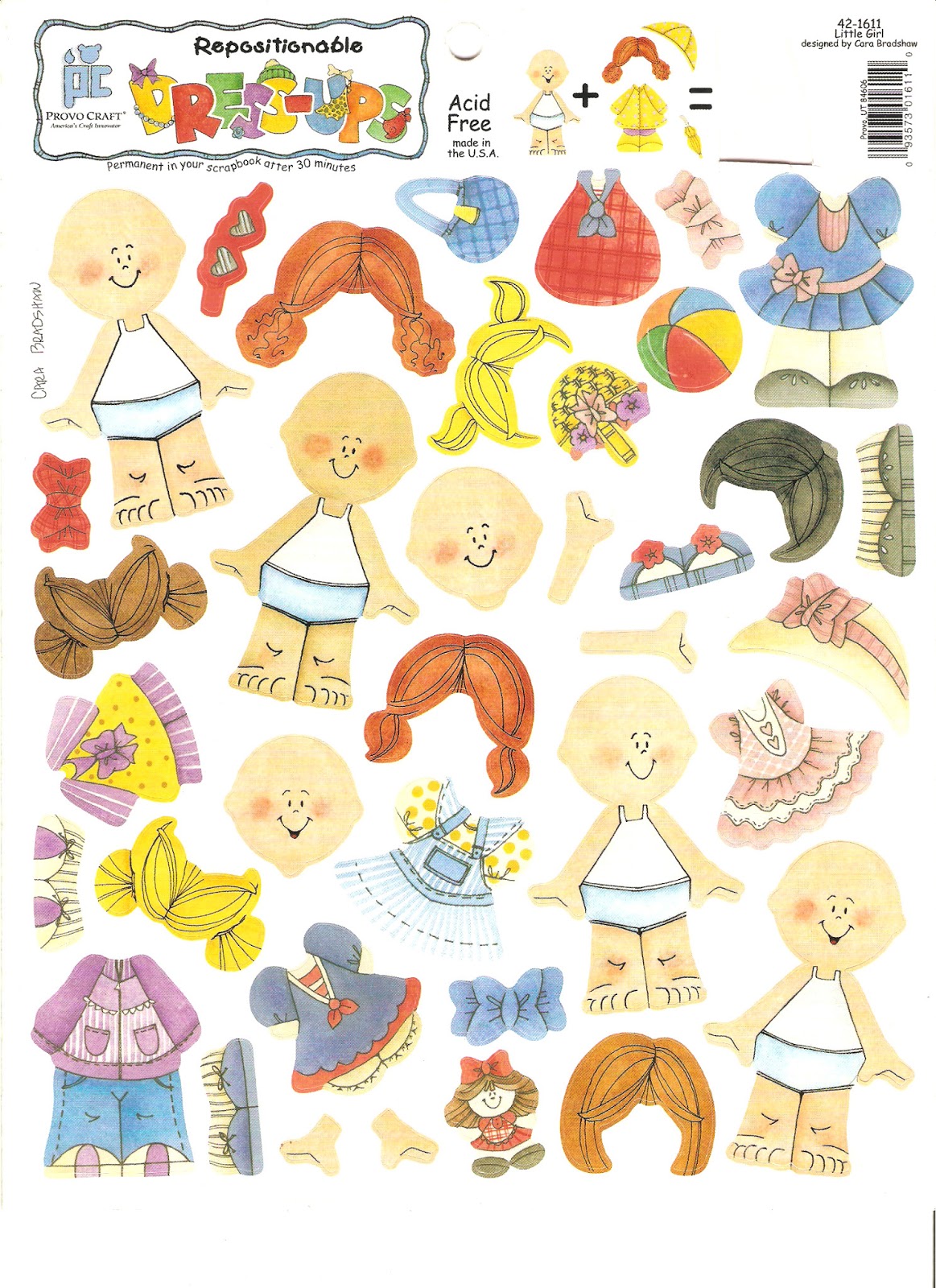 Miss Missy Paper Dolls sticker dressups