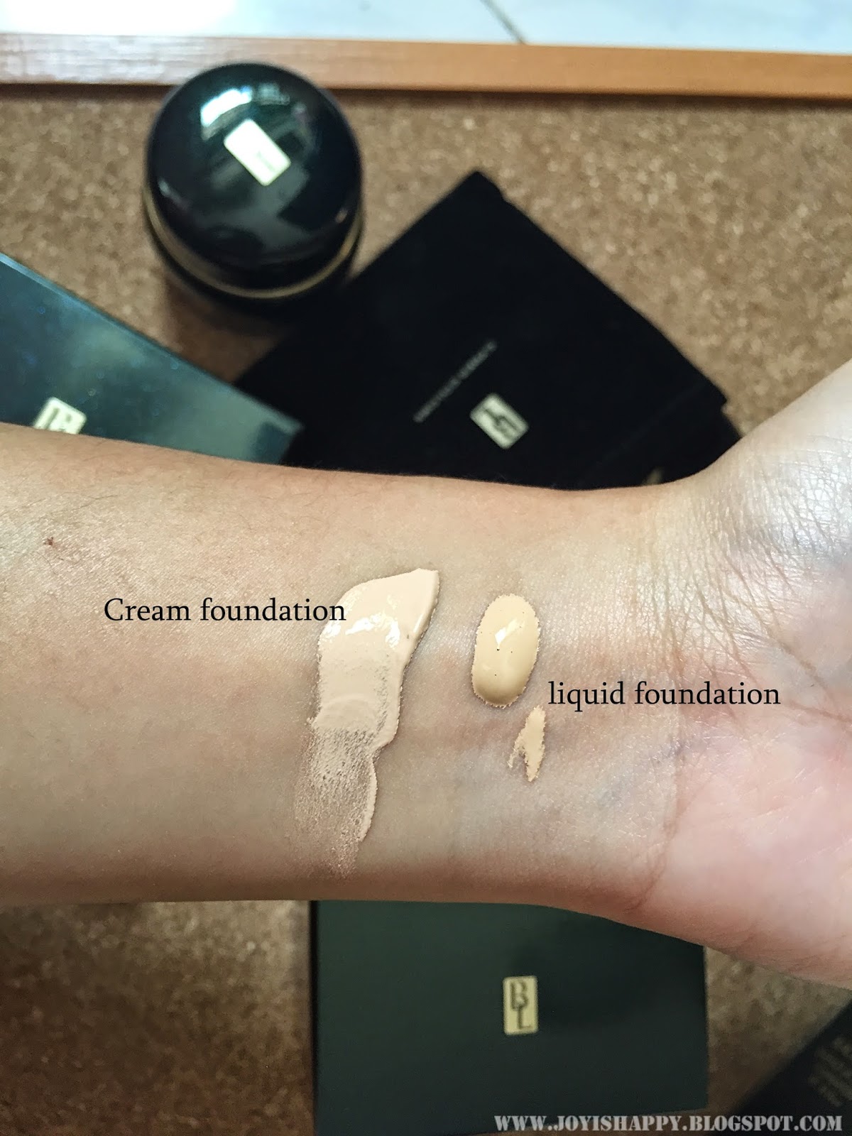 cyber colours black label foundation swatches