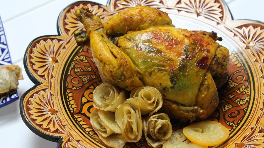 pollo-marroquí-relleno-con-fideos-chinos