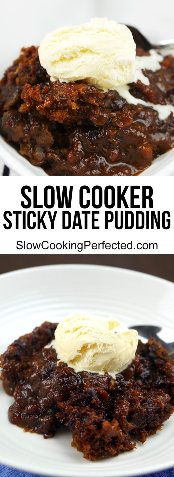 Slow Cooker Sticky Date Pudding
