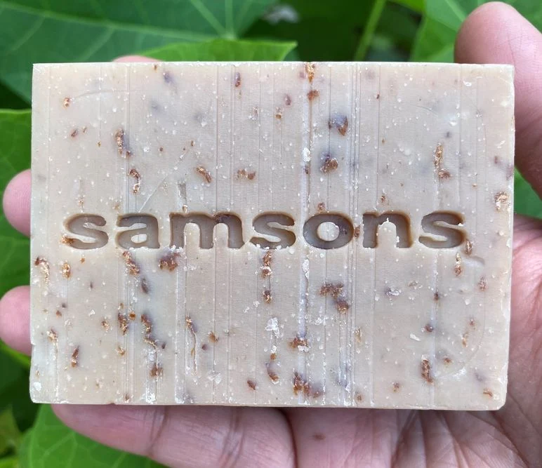 SAMSONS Goat's Milk, Oatmeal, and Coffee face and body soap for men by Ed & Kes