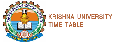 Krishna University Time Table Pdf For UG (CBCS) I, III, V Sem
