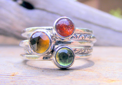 sterling silver stacking rings