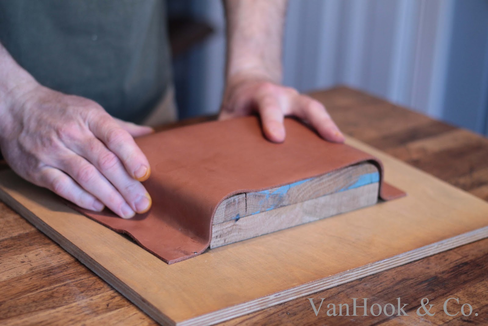 VanHook & Co. Molding a Leather Handbag
