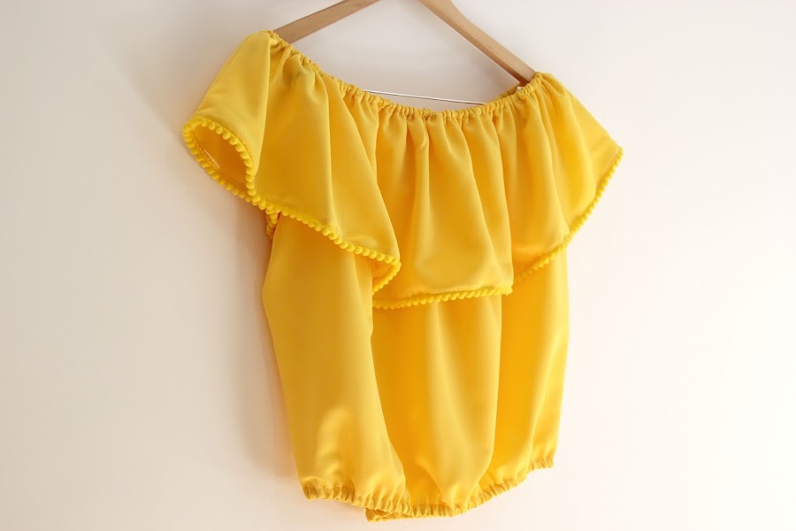 DIY Video-tutorial y patrones de blusa sin hombros