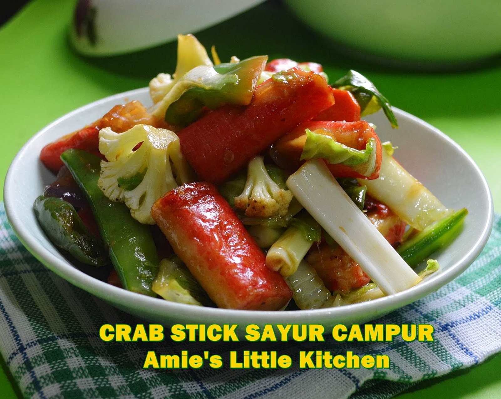 Tenggiri Masak Asam Pedas, Telur Dadar Mayonis &amp; Crab