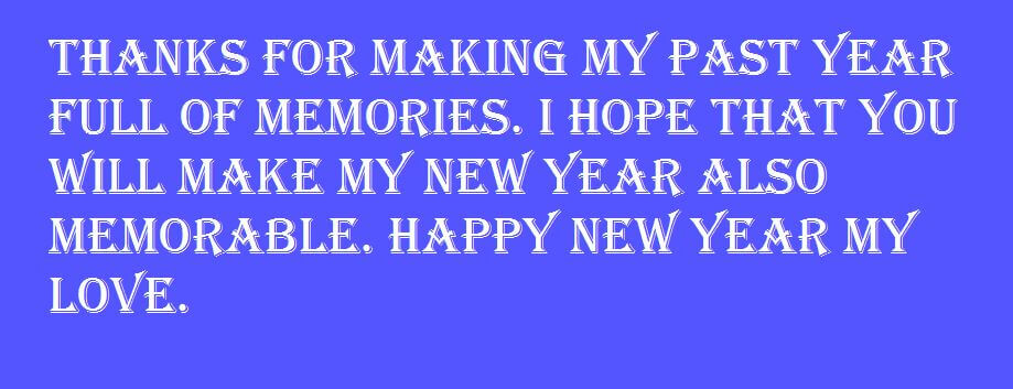 New Year Messages for Lovers