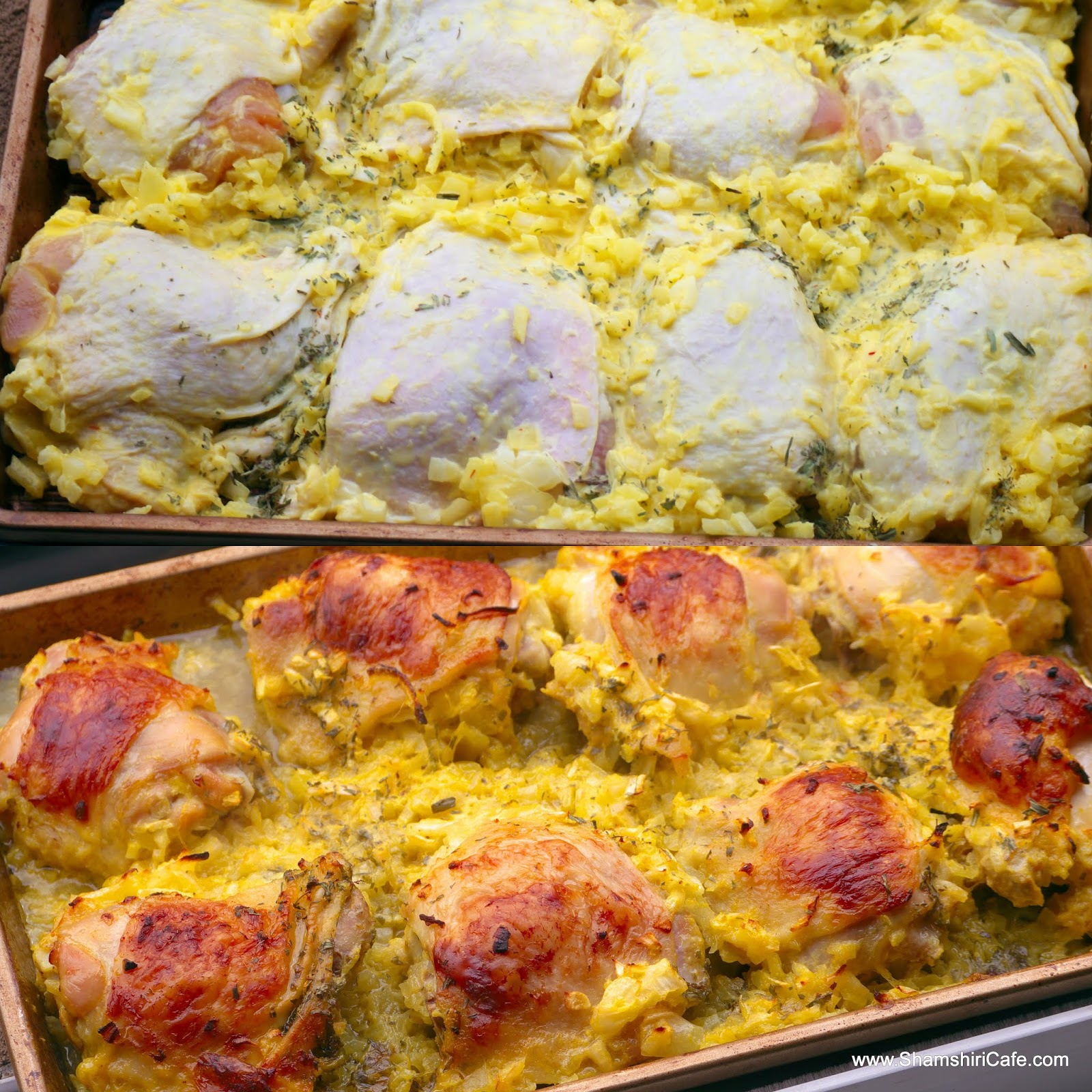 Persian yogurt and saffron roasted chicken