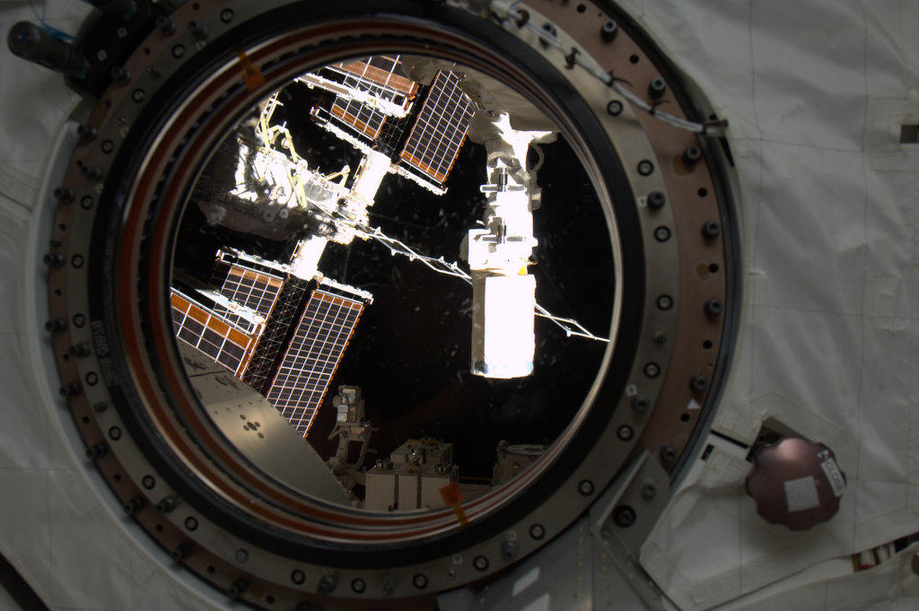 Suburban spaceman ESA ISS Cupola A view of the ISS from inside