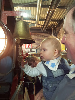 spitfire museum, ringing bell, grandpa