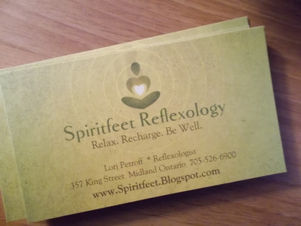 Midland Ontario Reflexology Spiritfeet Reflexology Business Cards