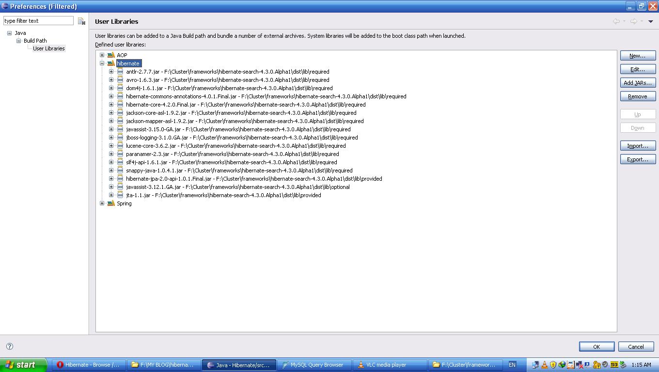 JAVA Hibernate Setup and Basics