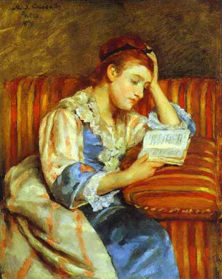 La señora Duffee leyendo (1876), de Mary Cassatt (1844 - 1926)