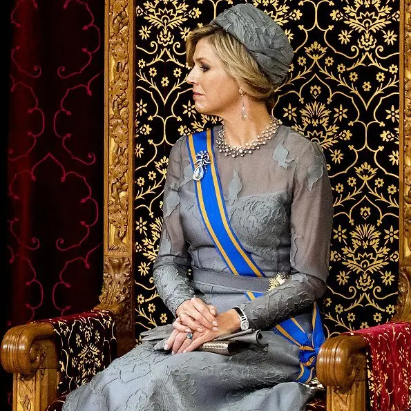 King Willem-Alexander, Queen Maxima, Princess Laurentien and Prince Constantijn attend the opening of the Prince's Day 2017. Maxima wore Natan dress