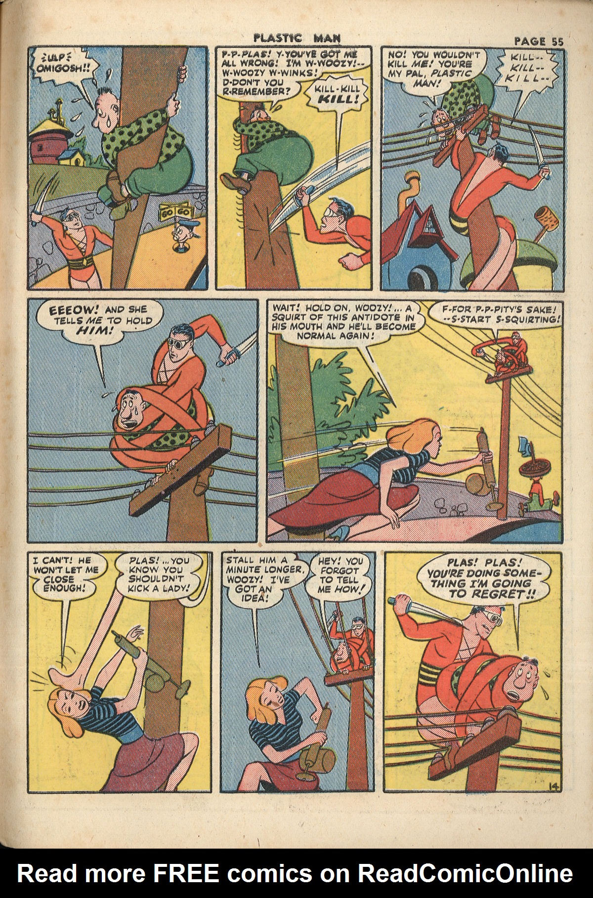 Read online Plastic Man (1943) comic -  Issue #2 - 57