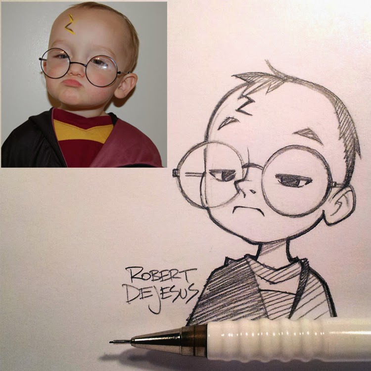 05-Robert-DeJesus-Selfies-made-into-Animé-Drawings-www-designstack-co