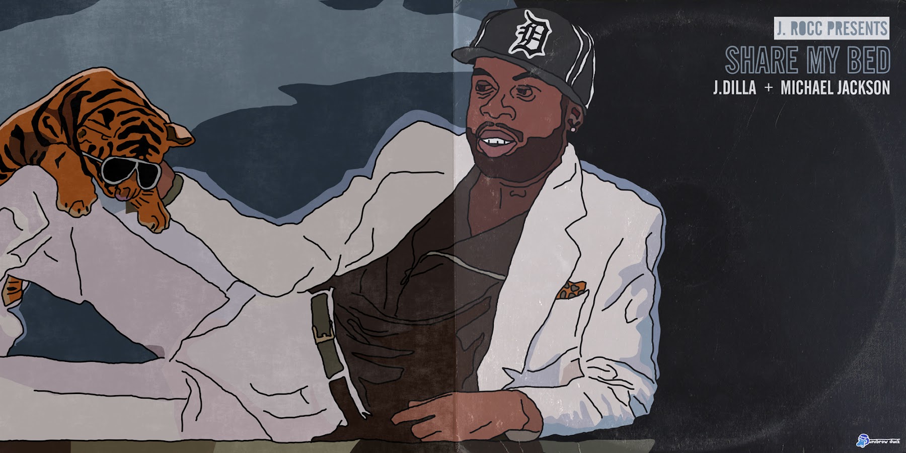 J.Rocc Unleashes Long-vaulted J Dilla and Michael Jackson Blends Album SHARE MY BED (Original Artwork ByUnibrowDuck)
