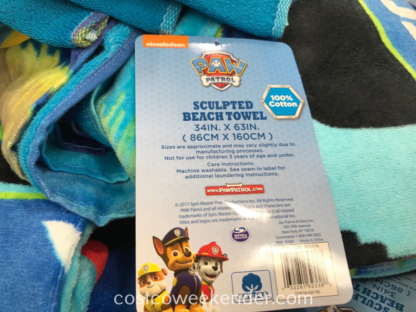 Jay Franco Licensed Printed Sculpted Beach Towel Costco Weekender