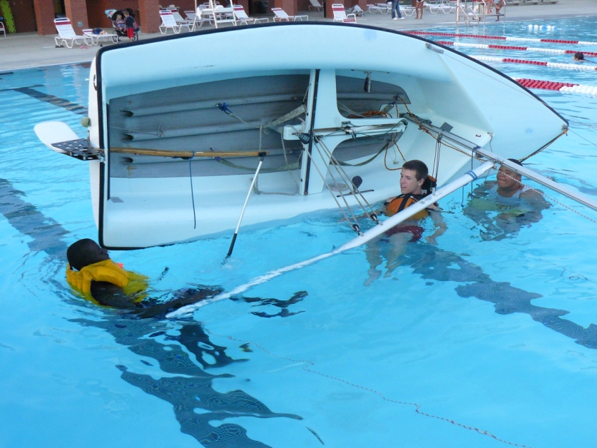 New Bern High School Naval Junior ROTC Sailing: CAPSIZE !! on purpose ...