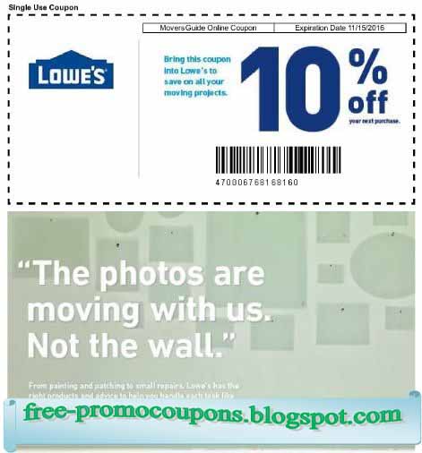 Home improvement discount coupons