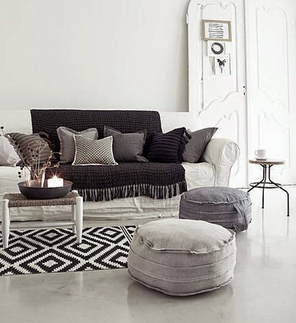 Carpet in black and white &#8211; wonderful ideas