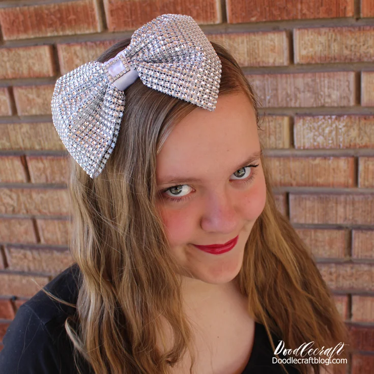 The Hair Bow Company  Plum & White Rhinestone Center Knot Hair Bows for  Girls