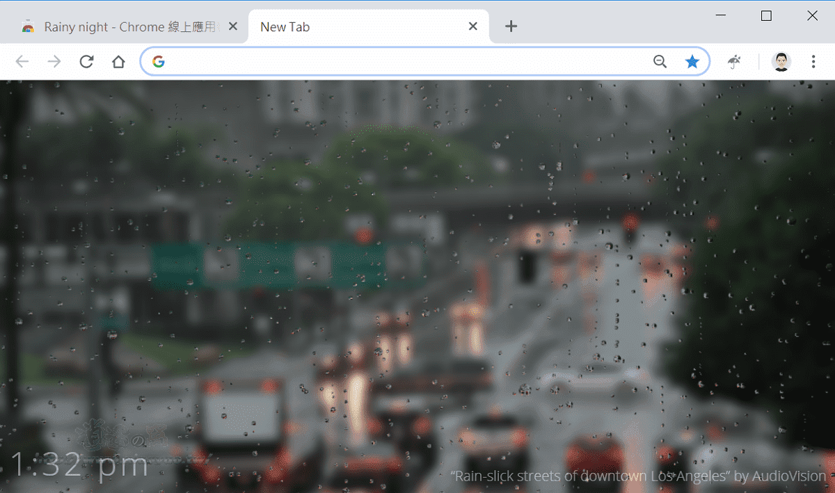 Rainy night 瀏覽器打開新分頁隨機欣賞雨景桌布