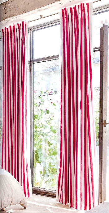 Tissu dans la Maison : Rideaux à rayures