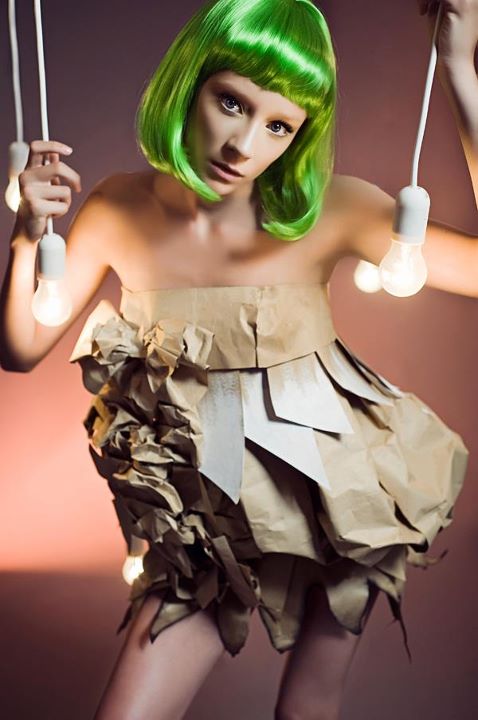 Paper fashion dresses | Futuristic style - Agnieszka Kaszuba